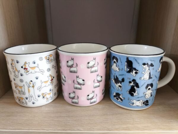 Caneca Colorida "Cães a Brincar"