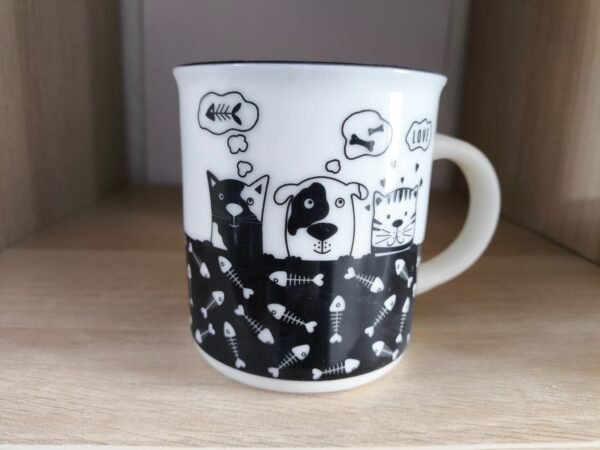 Caneca "Cão e Gato Famintos" - Image 2