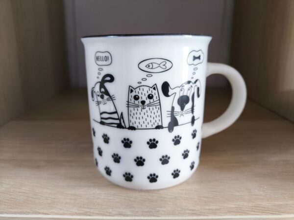 Caneca "Cão e Gato Famintos" - Image 4