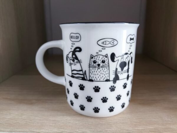 Caneca "Cão e Gato Famintos" - Image 5