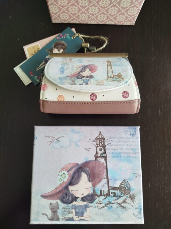 Porta-Moedas de Mola " A menina e o farol"