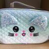 Necessaire "Gato com Orelhas de Lantejoulas"