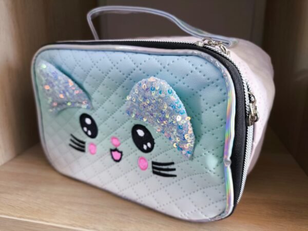 Necessaire "Gato com Orelhas de Lantejoulas" - Image 2
