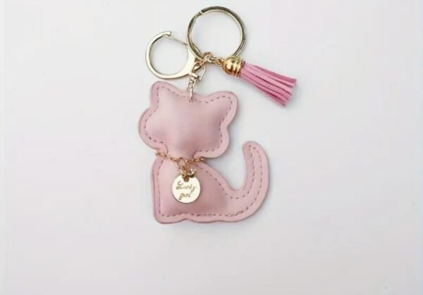 Porta-Chaves de Gato em Couro (3 Cores) - Image 3