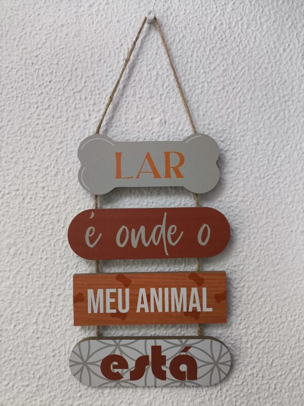 Placa Decorativa "Lar"