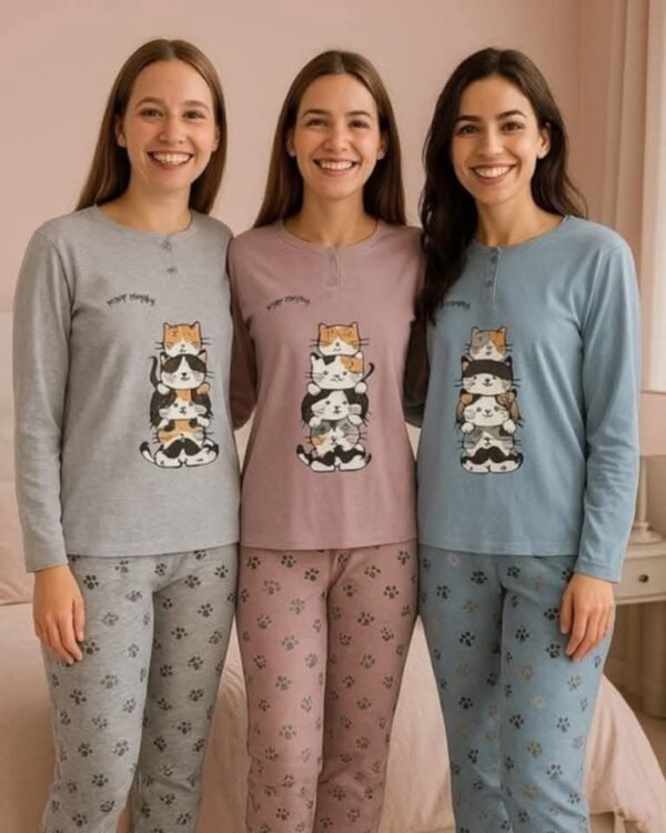 Pijama "Torre de Gatos" (S-XXL)