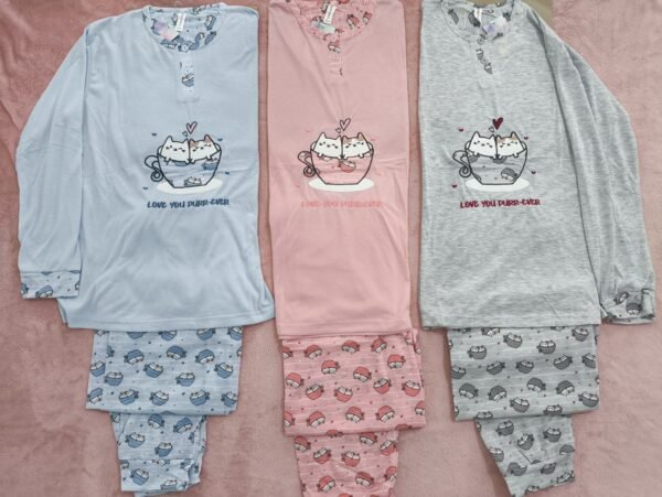 Pijama "Chávena de Gatos" (S-XXL) - Image 2