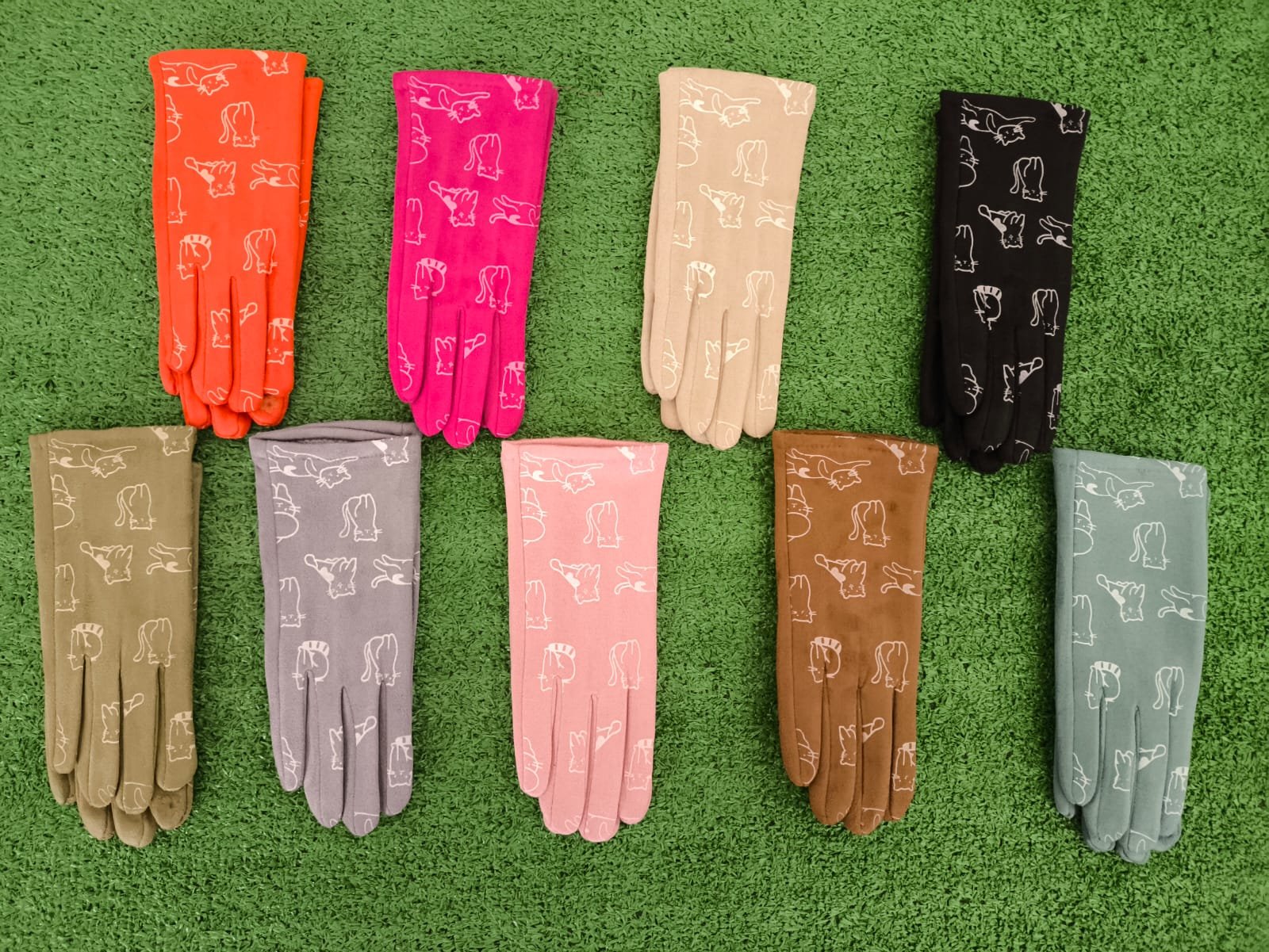 Luvas de mulher com Gatos