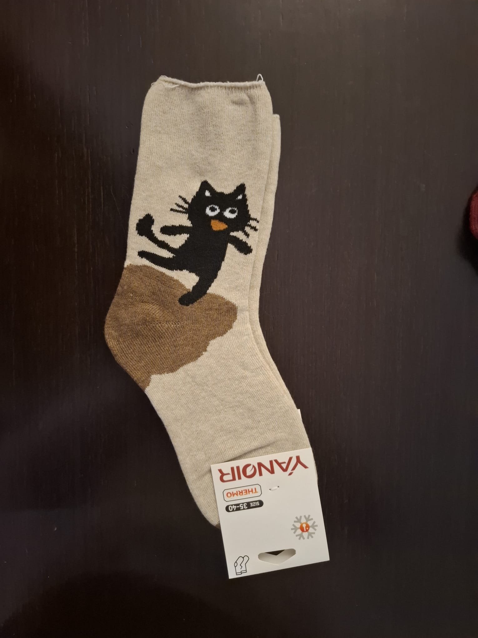 Meias Térmicas sem Elástico "Gatos no Penhasco" (35-40 EUR) - Image 2