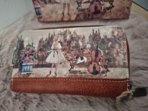 Porta-Moedas Retangular “A Menina com o seu Bulldog II"