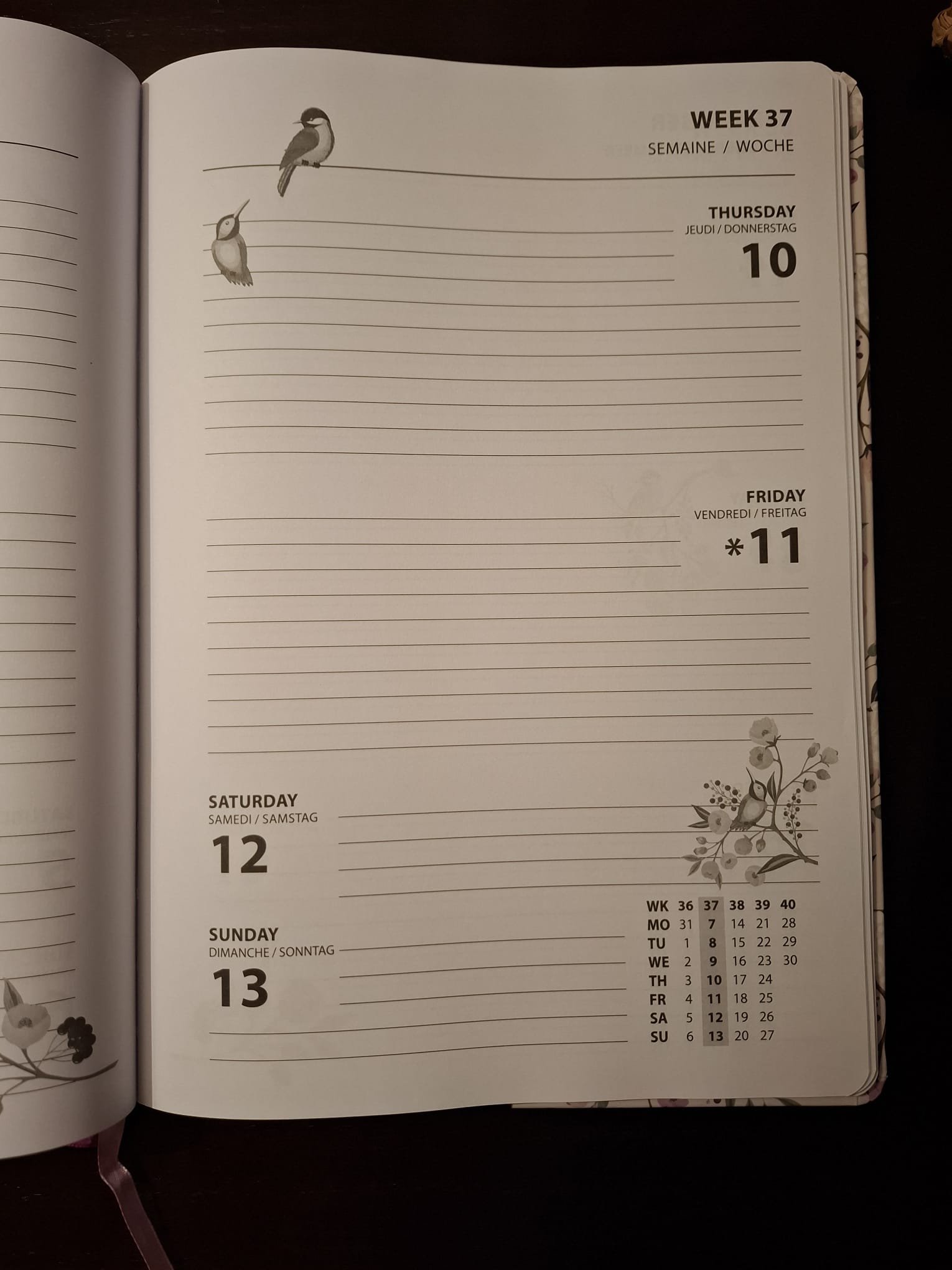 Agenda 2026 Branca com Flores (A4) - Image 2