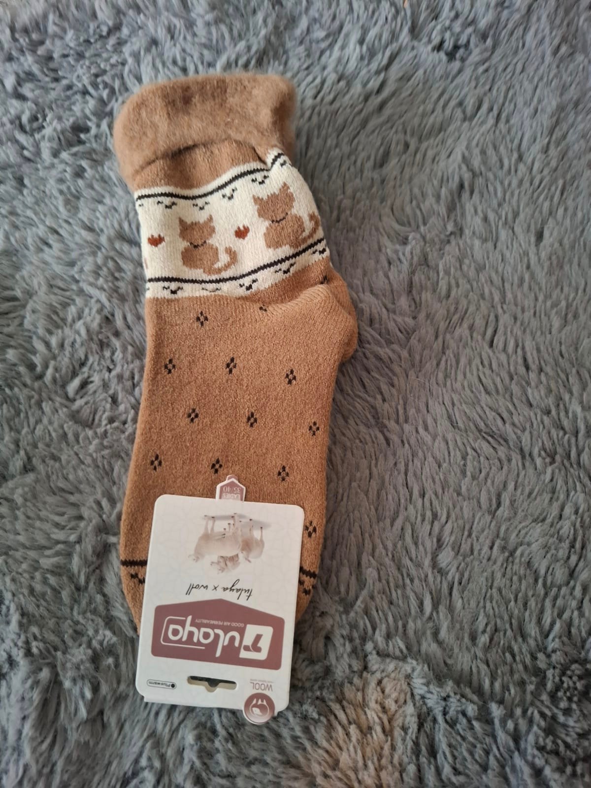 Meias Térmicas com Gatos e Corações (35-40 EUR) - Image 4