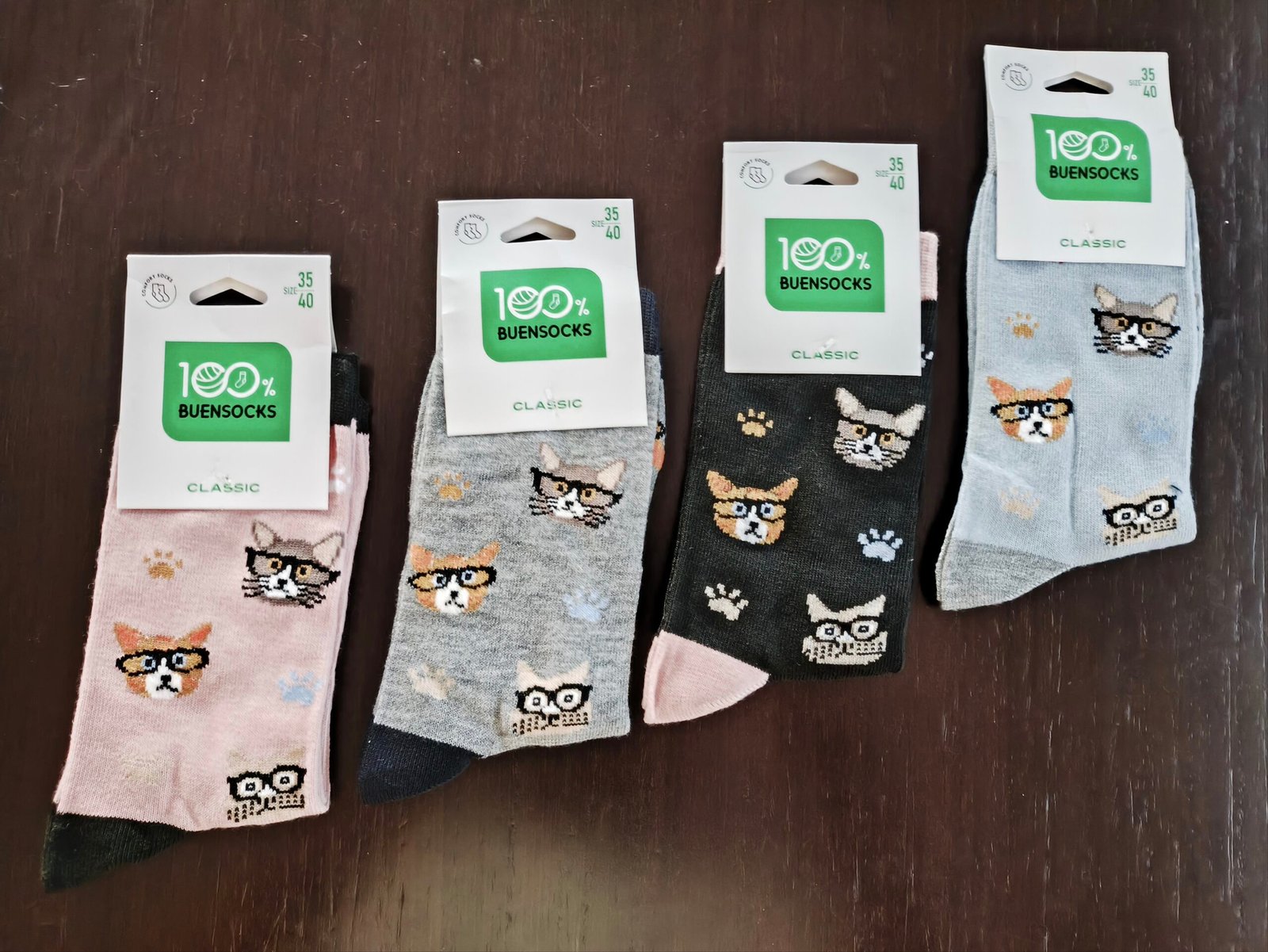 Meias com Gatos com Óculos (35-40 EUR)