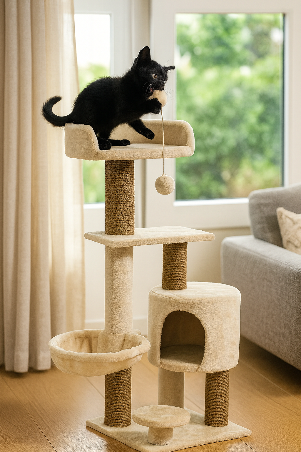 Arranhador Médio para Gatos II (110 cm)