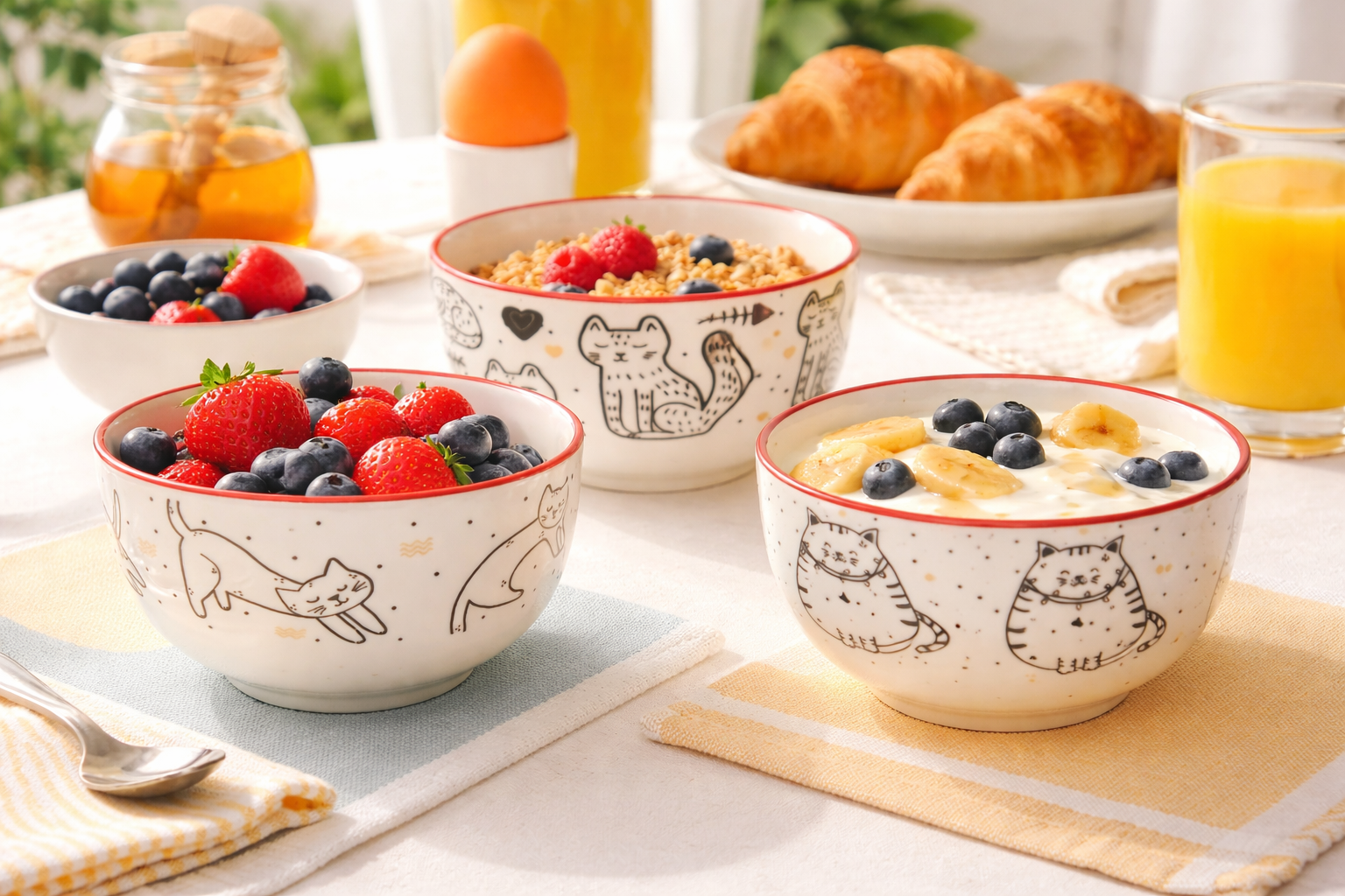 Tigela com Gatos (250 mL)