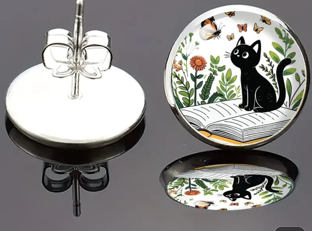 Brincos "Gato Preto no Jardim" - Image 2