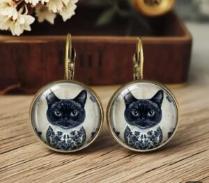 Brincos "Gato Preto"