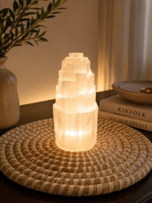 Candeeiro de Selenite (17 cm)